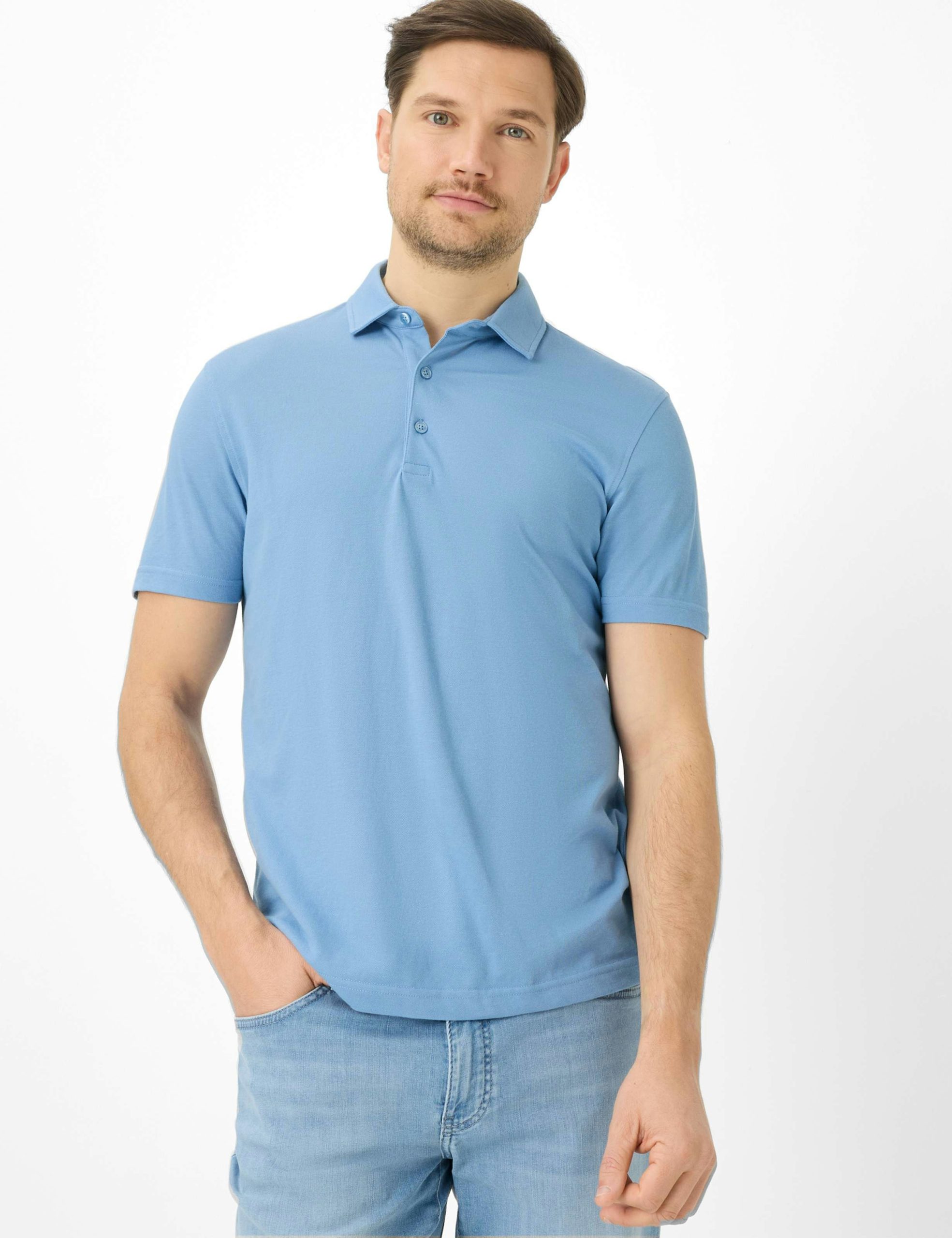 BRAX – ULTRALIGHT COTTON PIQUE POLO SHIRT - Image 13