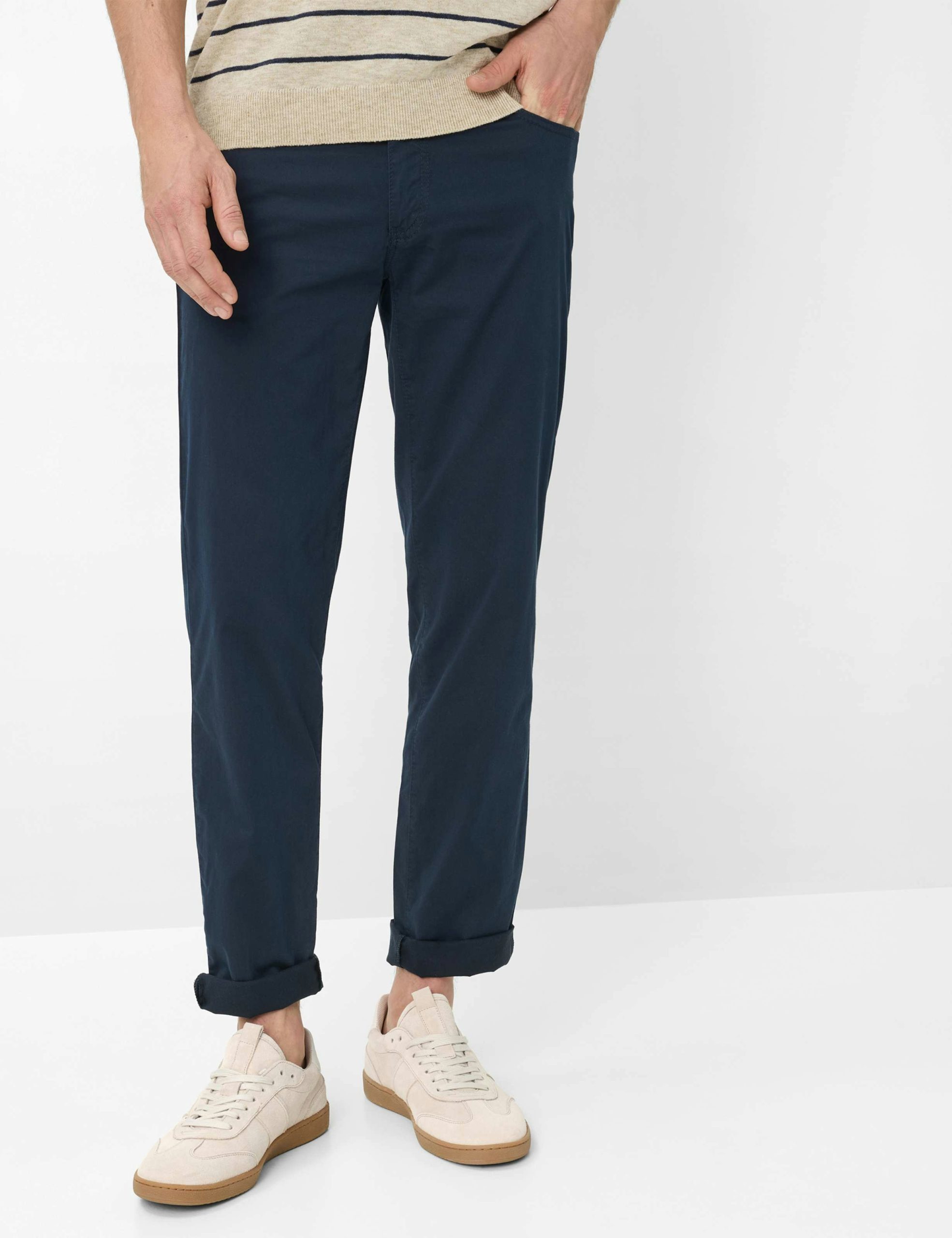 BRAX – ULTRALIGHT SATIN COTTON TROUSERS - Image 1