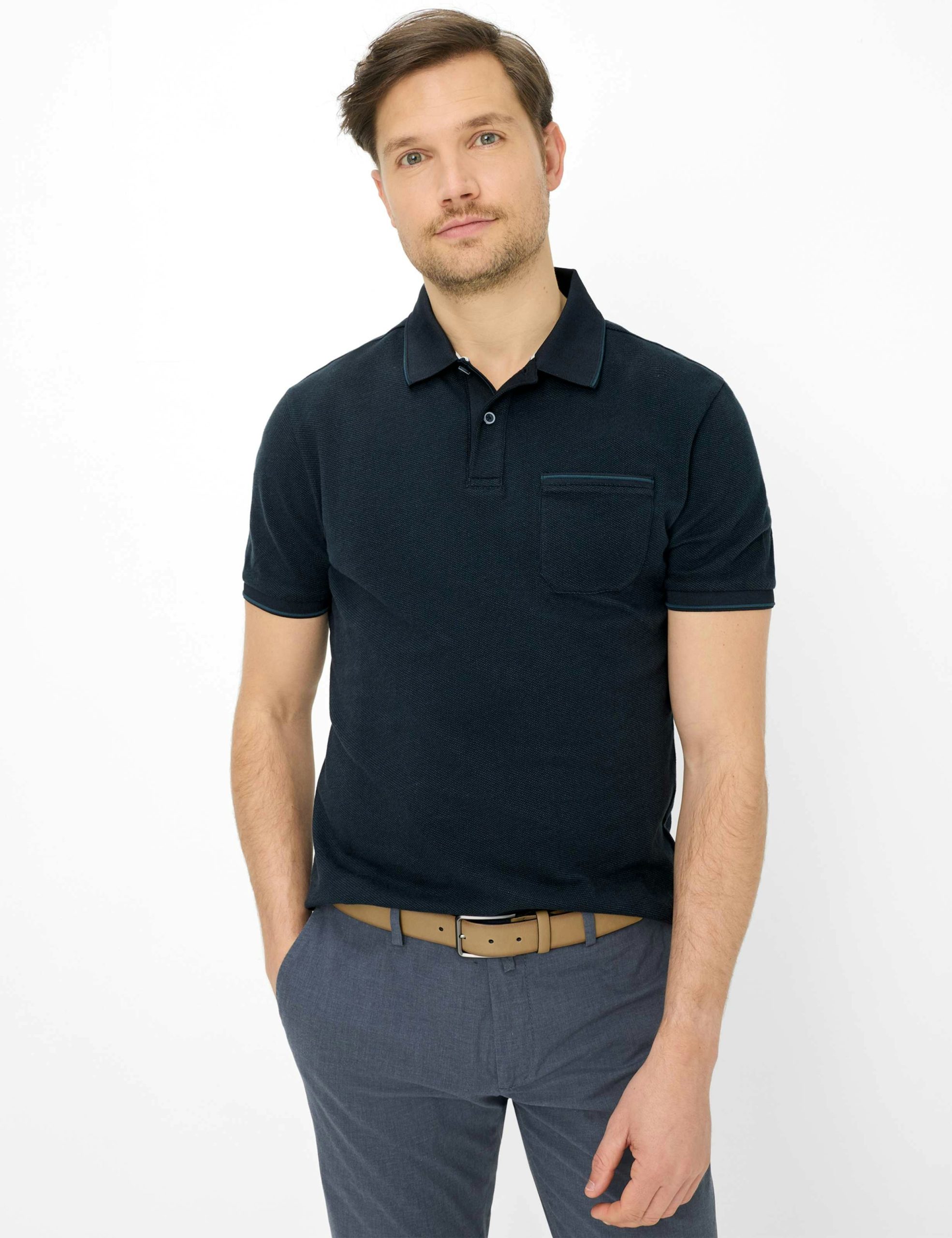 BRAX – EASYCARE COTTON PIQUE POLO SHIRT - Image 5
