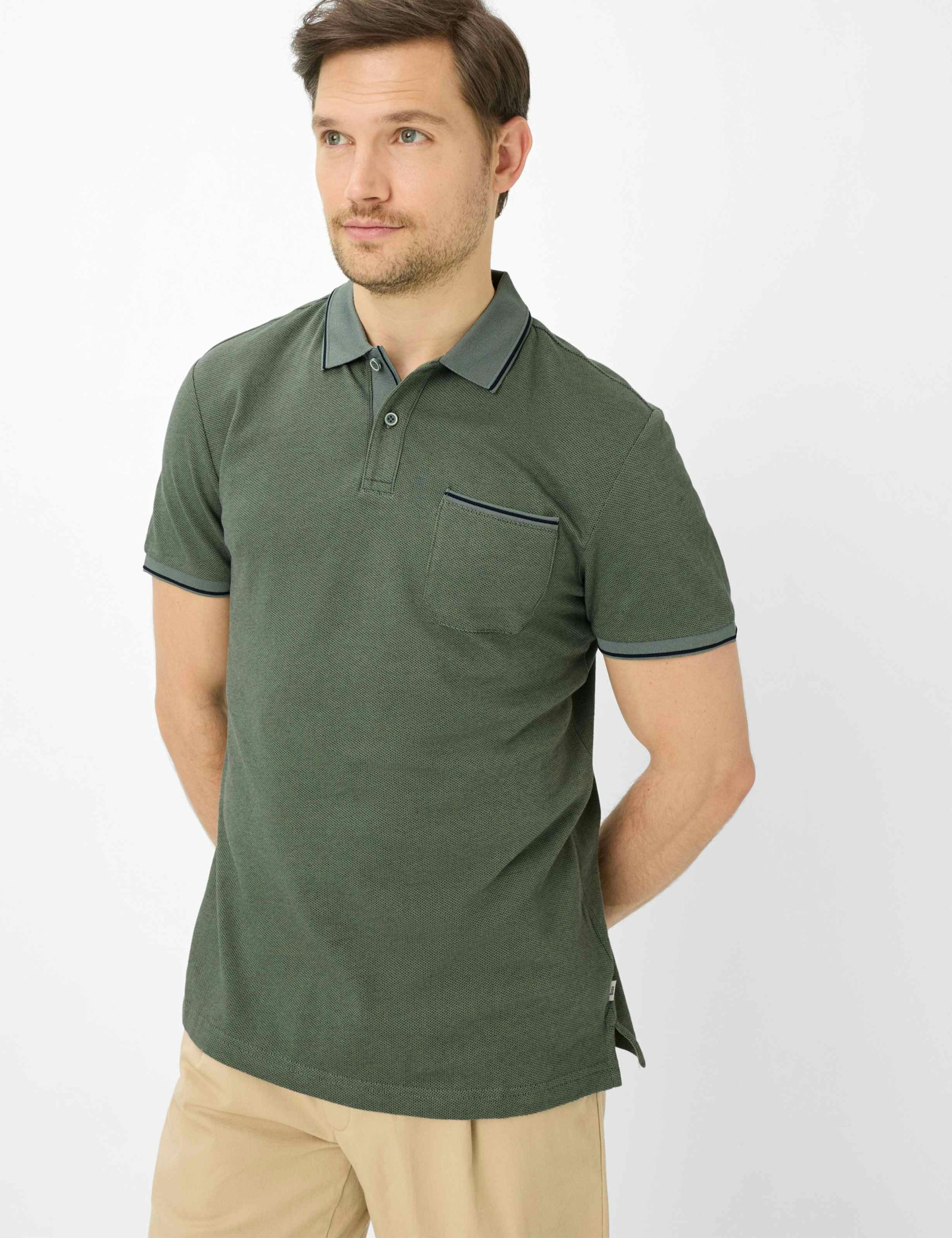 BRAX – EASYCARE COTTON PIQUE POLO SHIRT - Image 1