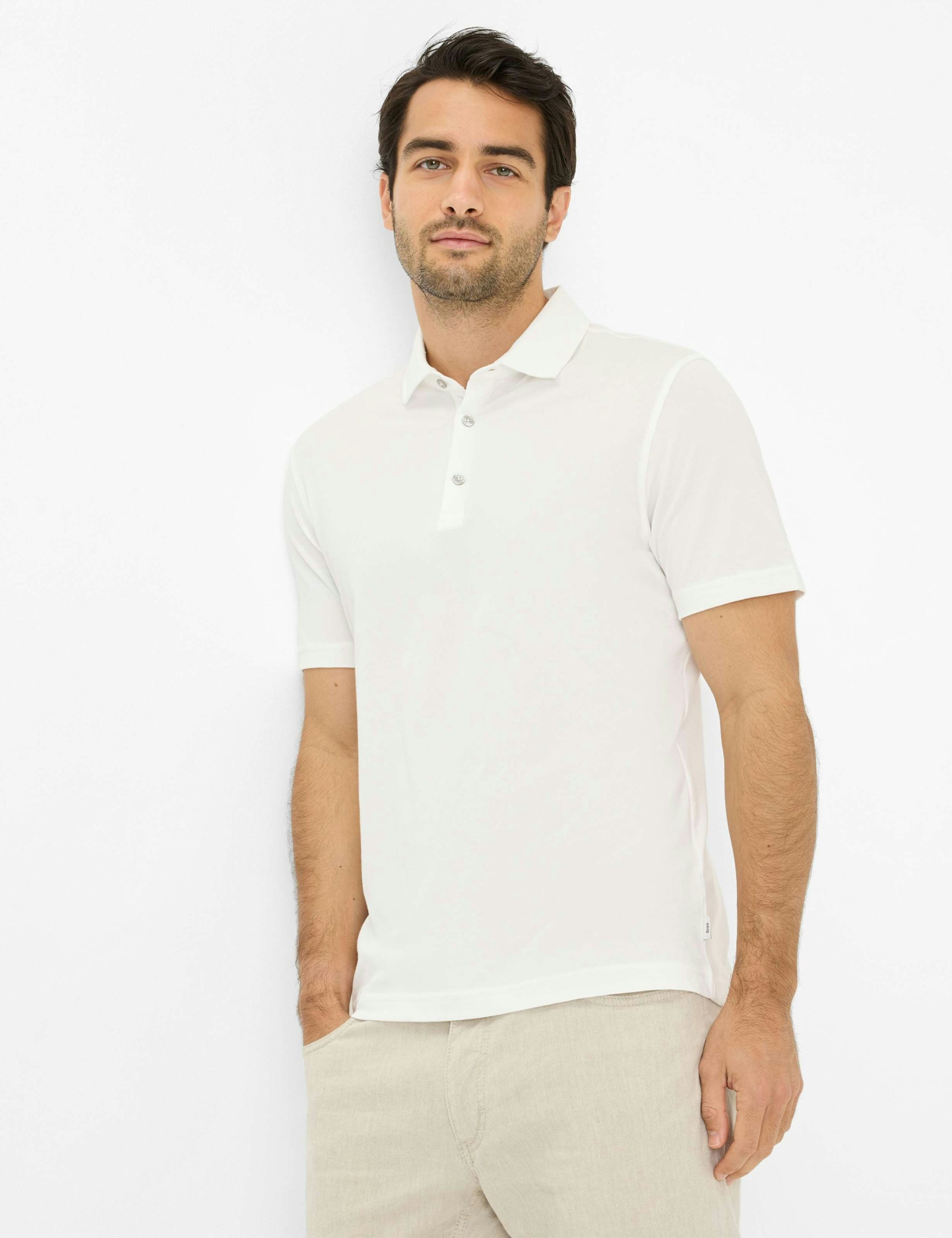 BRAX – ULTRALIGHT COTTON PIQUE POLO SHIRT - Image 1