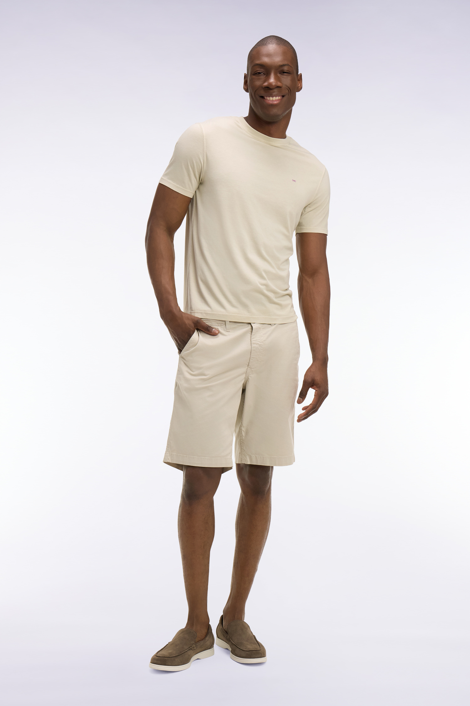 EDEN PARK - COTTON CHINO SHORTS - Image 1