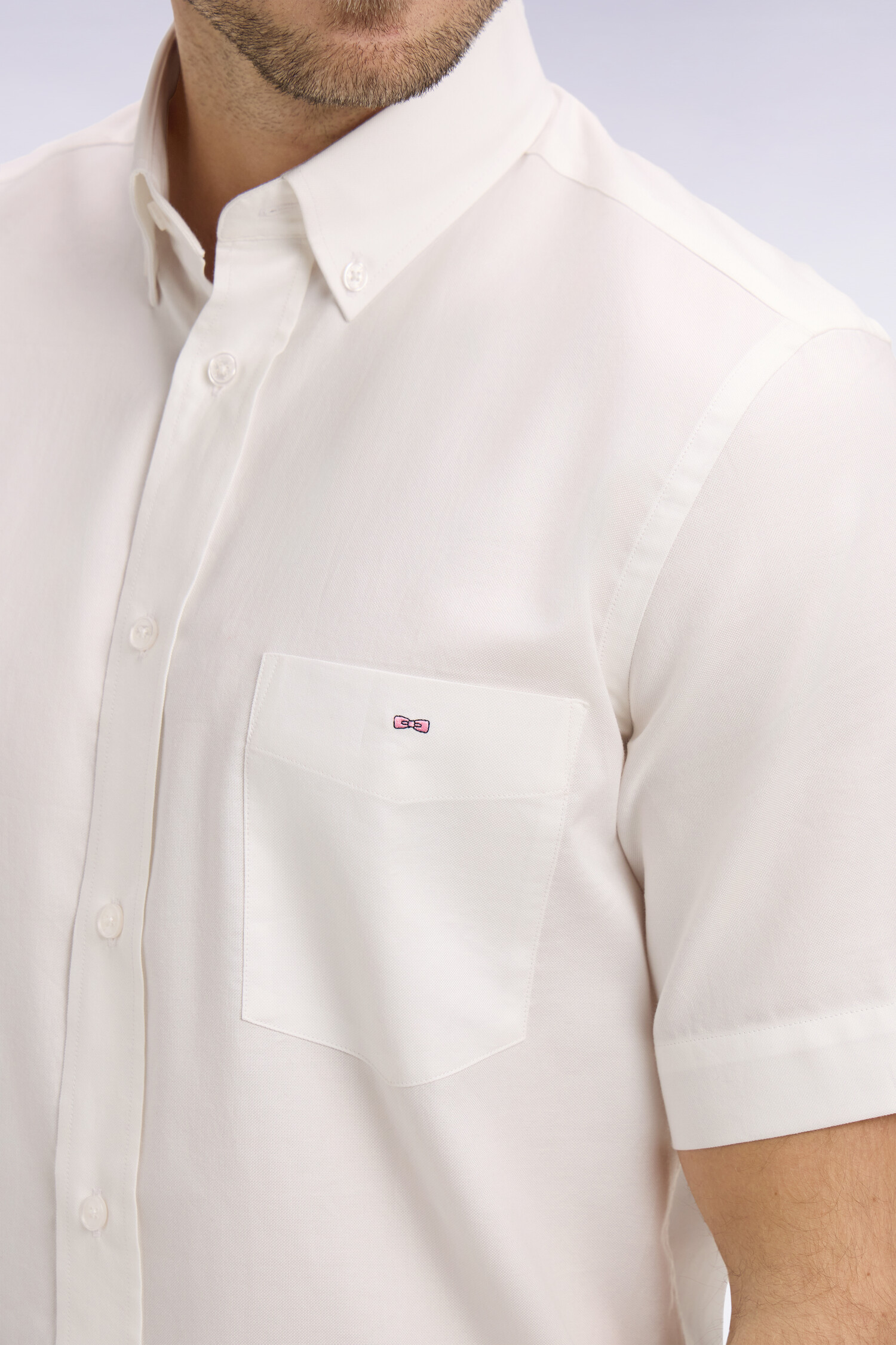 EDEN PARK - YARN-DYED COTTON SHORT SLEEVED SHIRT - Image 10