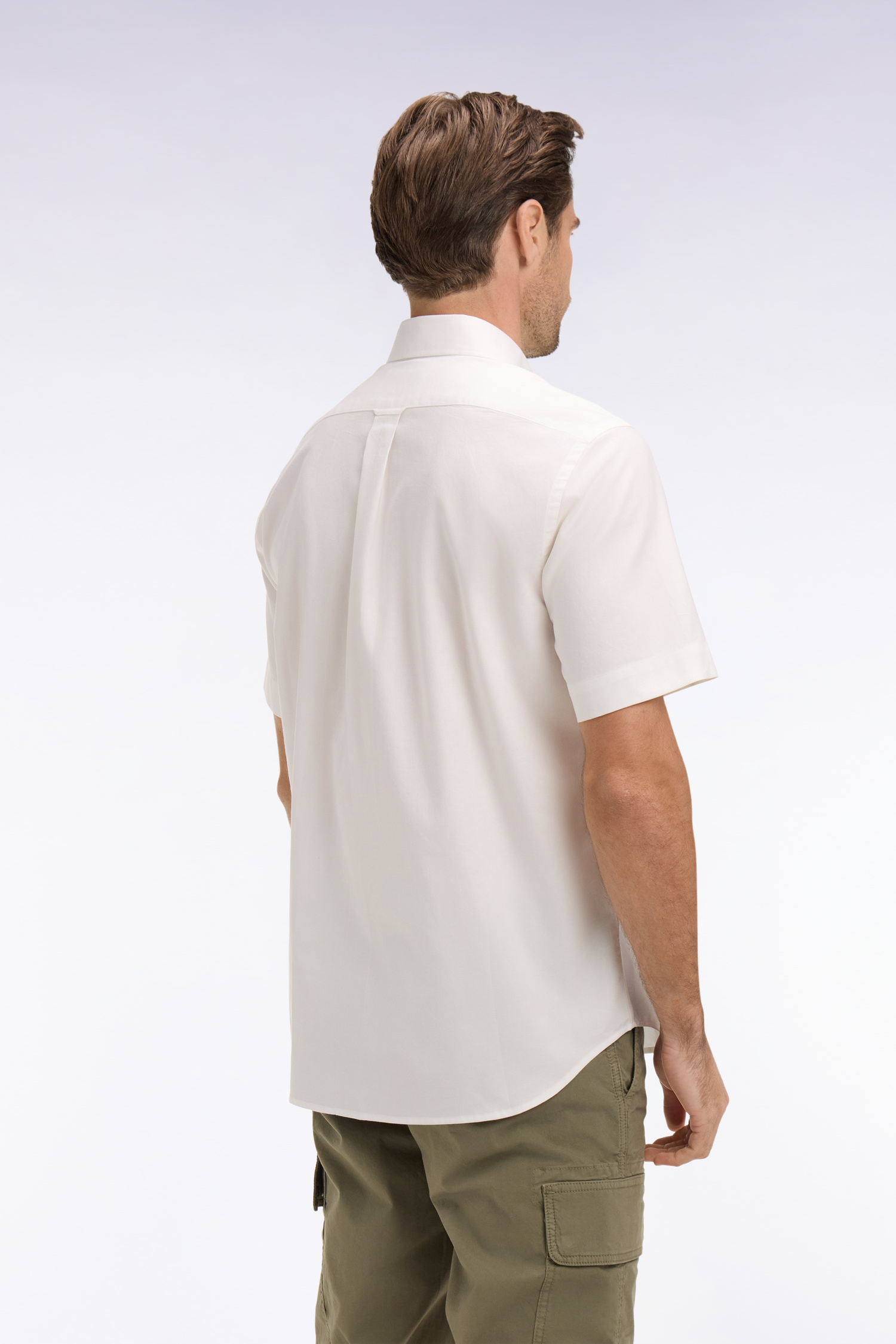 EDEN PARK - YARN-DYED COTTON SHORT SLEEVED SHIRT - Image 12