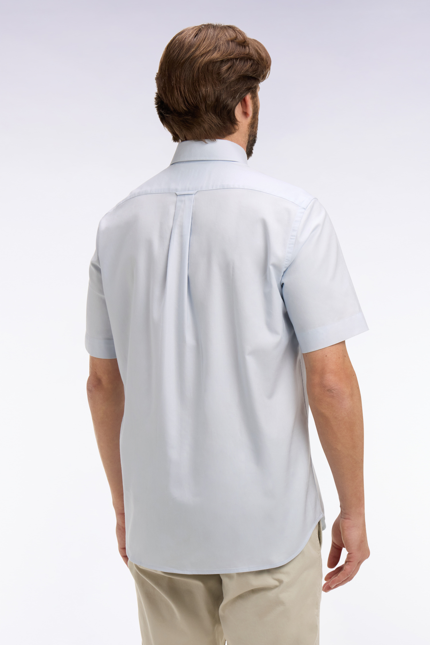 EDEN PARK - YARN-DYED COTTON SHORT SLEEVED SHIRT - Image 8