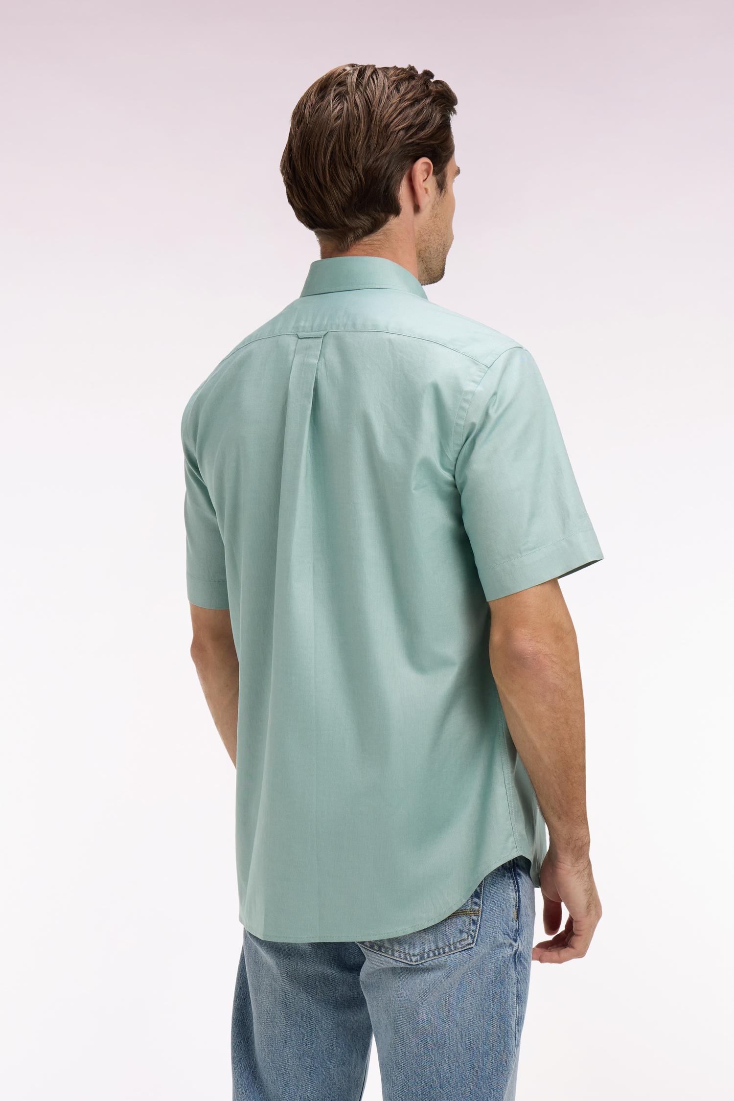 EDEN PARK - YARN-DYED COTTON SHORT SLEEVED SHIRT - Image 4