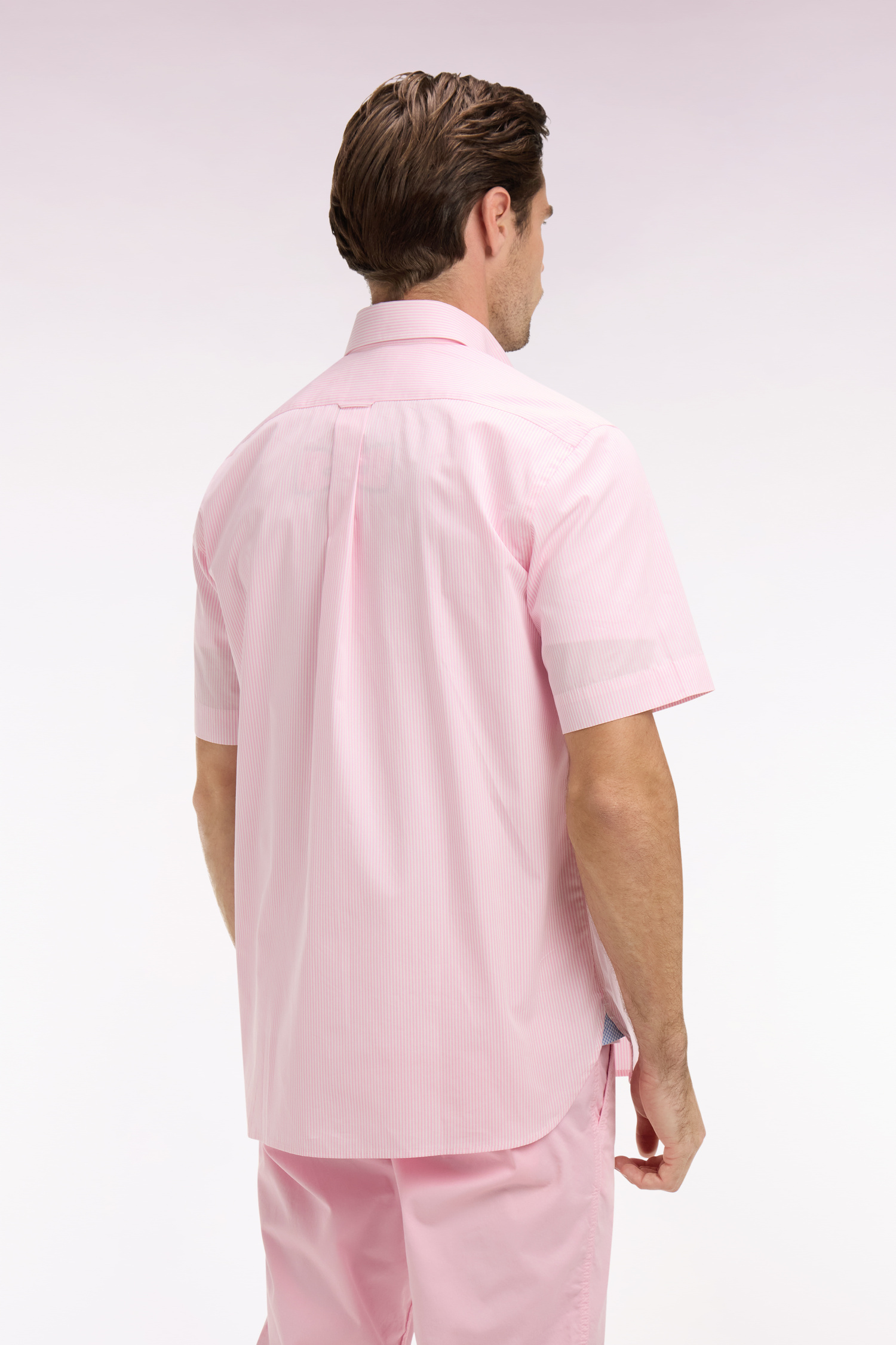 EDEN PARK - NARROW STRIPED COTTON SHORT SLEEVED SHIRT - Image 4