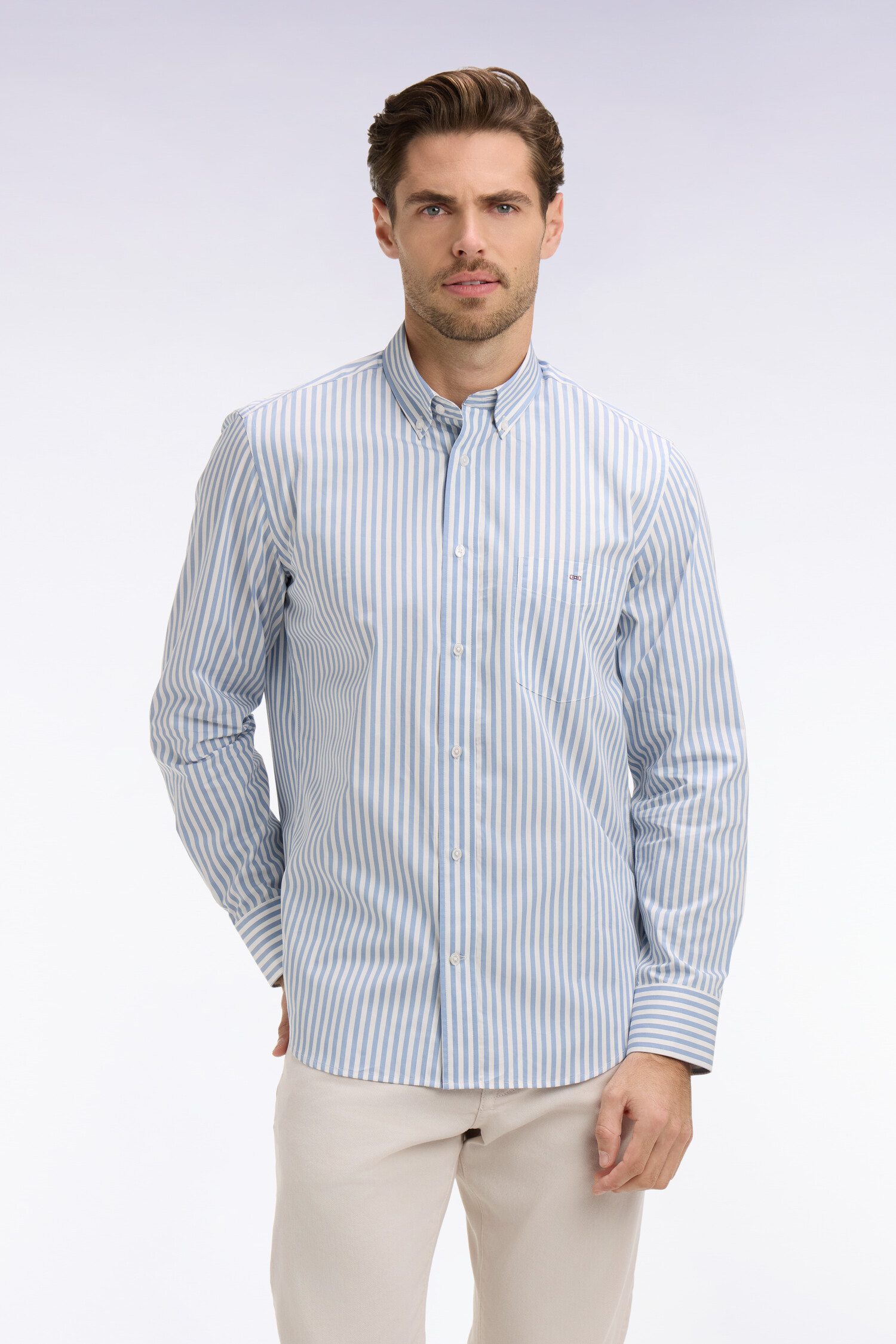 EDEN PARK - COTTON STRIPED SHIRT - Image 1