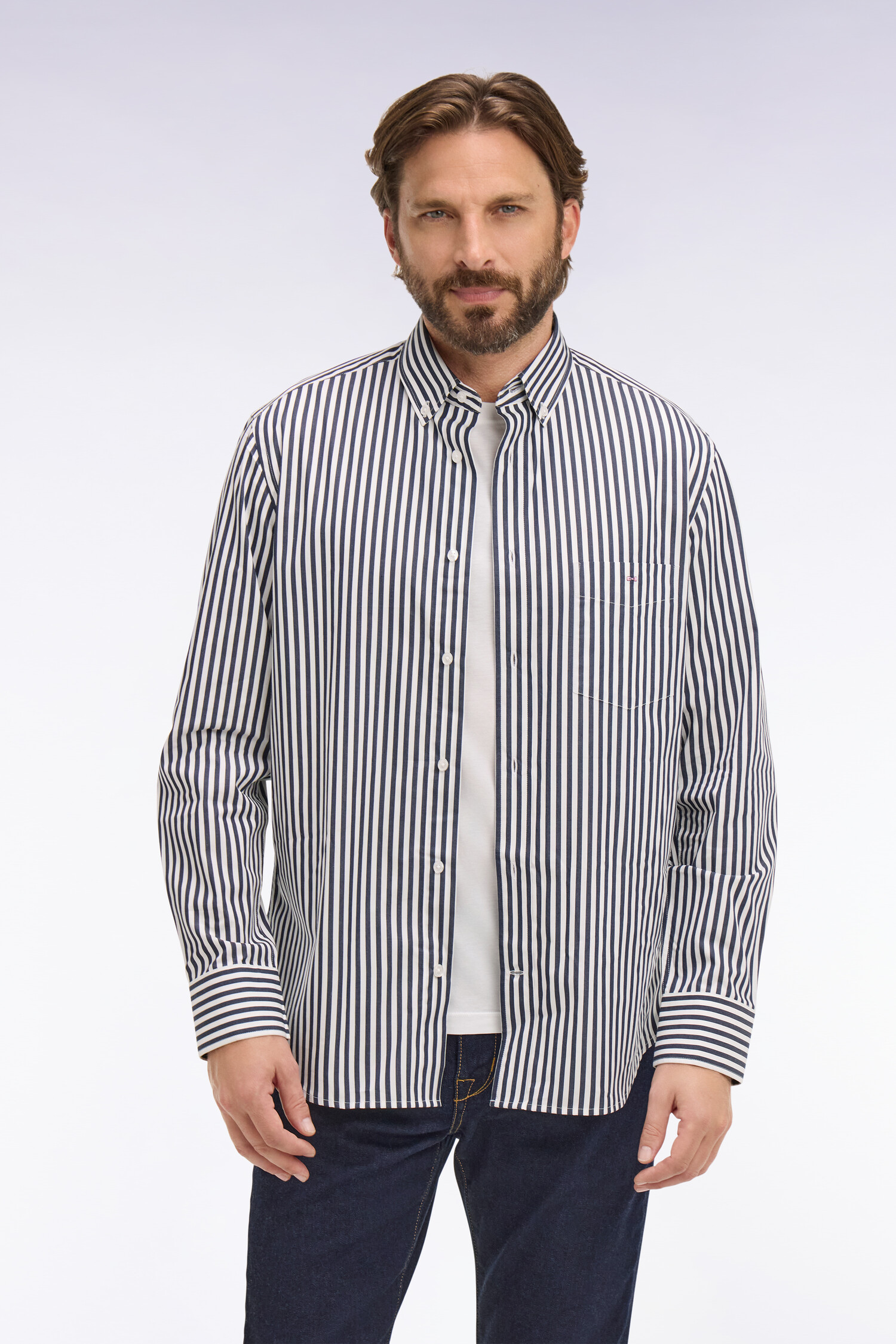 EDEN PARK - COTTON STRIPED SHIRT - Image 9