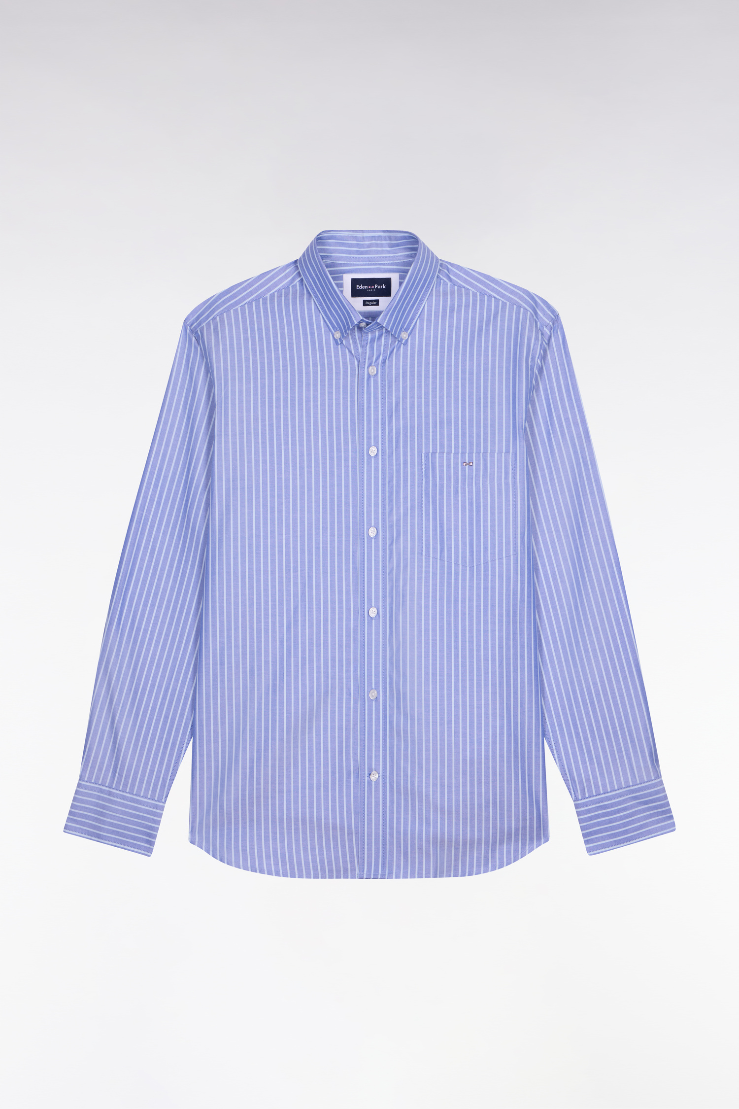 EDEN PARK - COTTON PINPOINT STRIPED SHIRT - Image 6