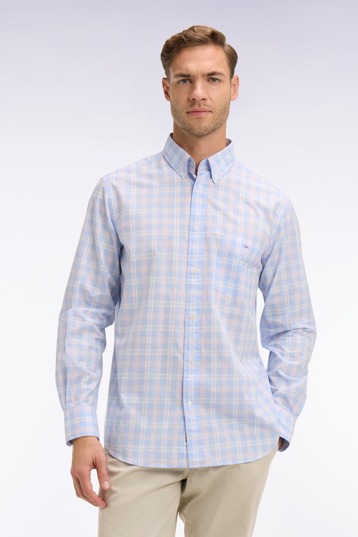 EDEN PARK - COTTON CHECKED SHIRT - Image 1