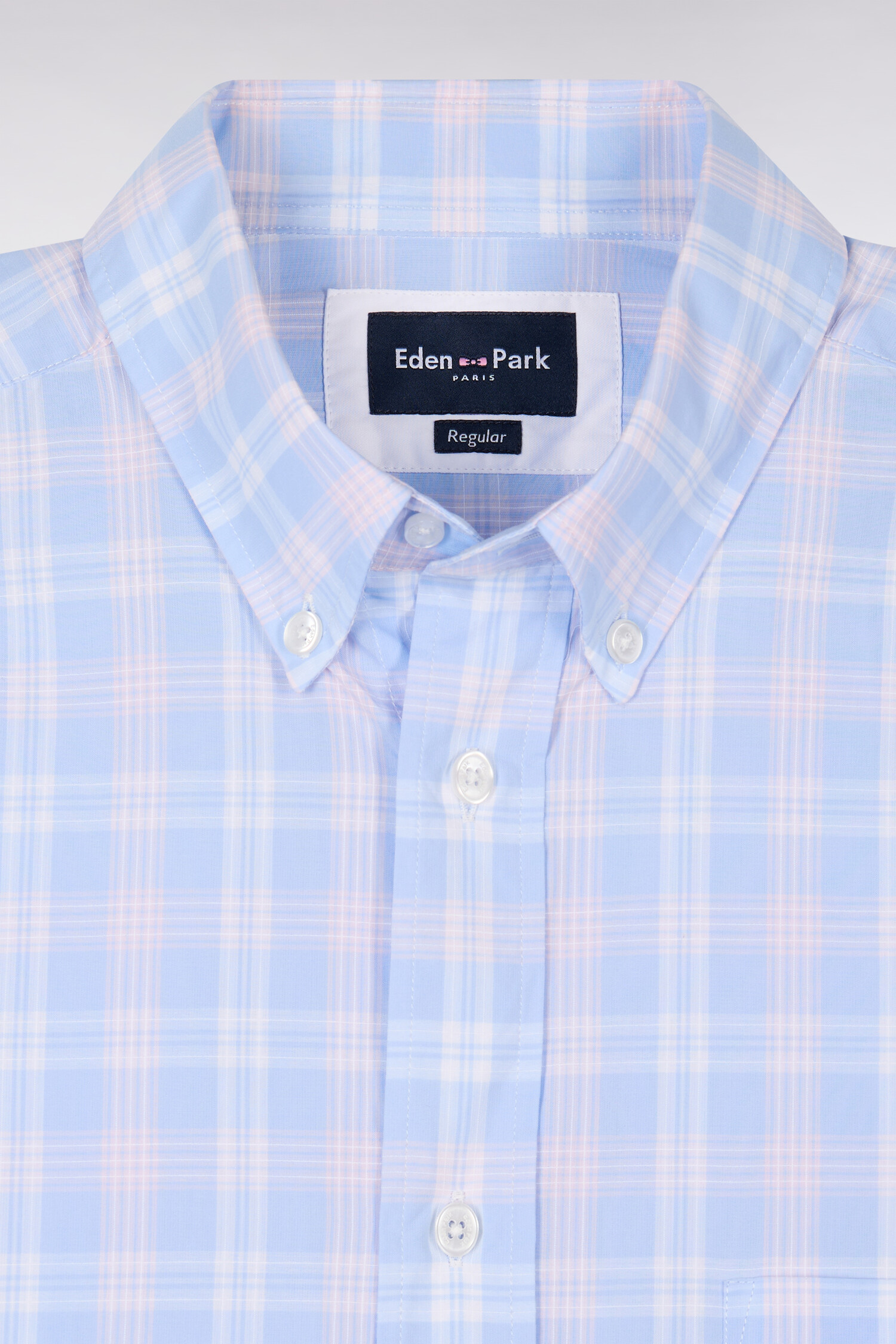 EDEN PARK - COTTON CHECKED SHIRT - Image 3