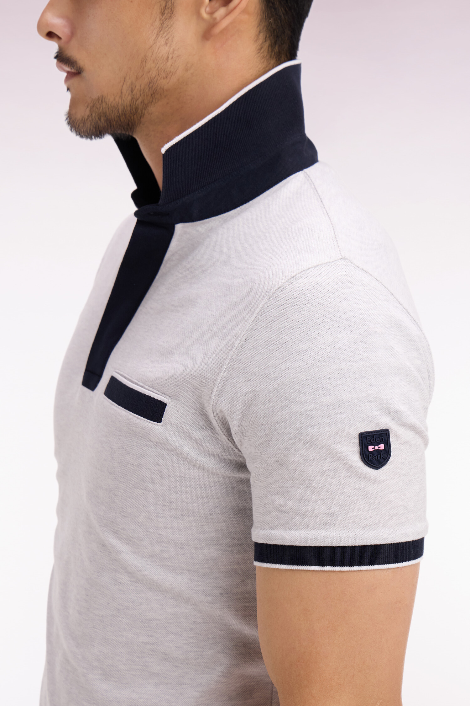 EDEN PARK - STRETCH COTTON PIQUE POLO SHIRT - Image 2