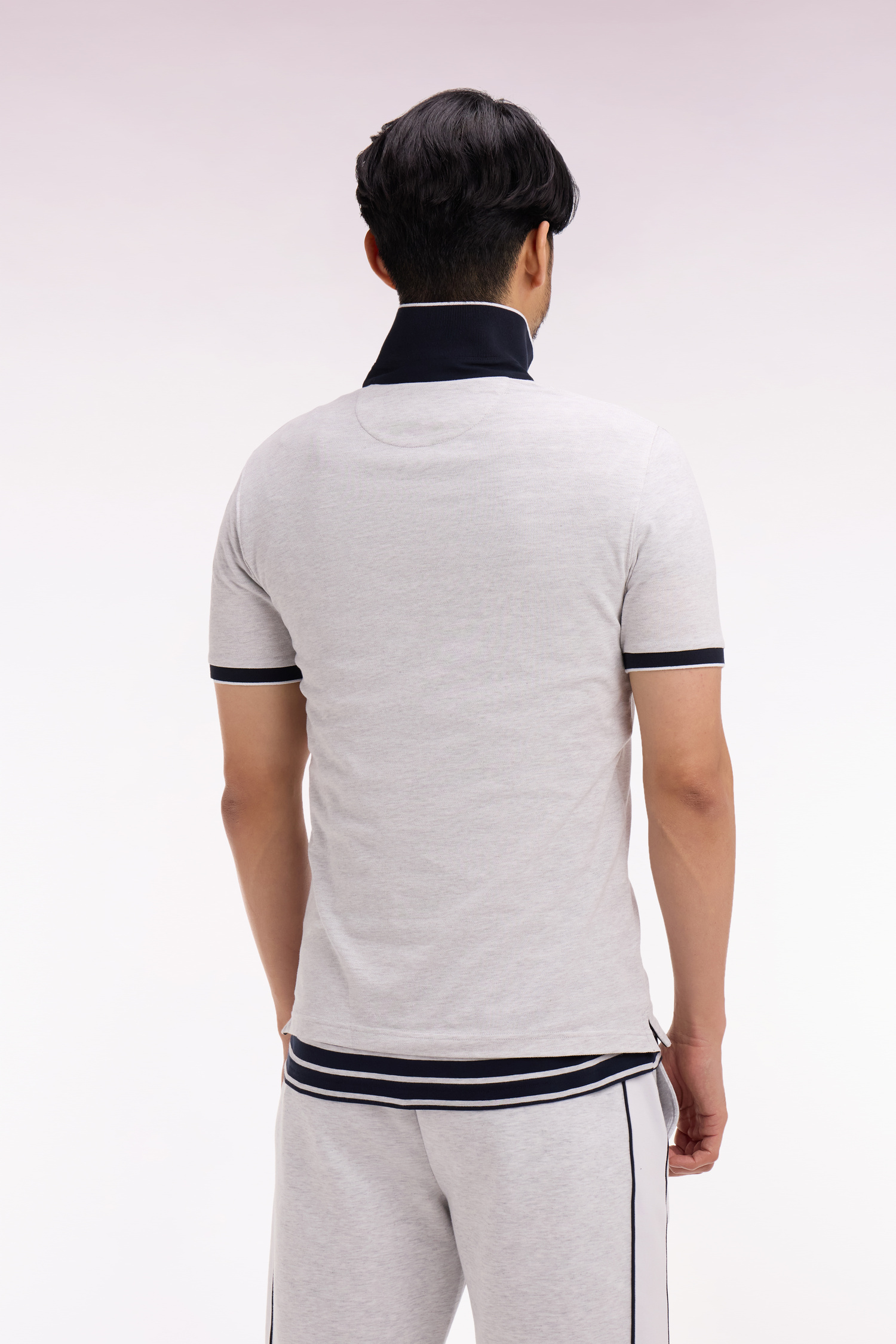 EDEN PARK - STRETCH COTTON PIQUE POLO SHIRT - Image 4