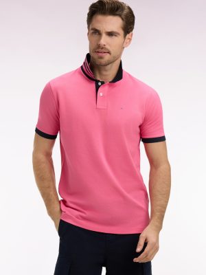 EDEN PARK - STRETCH COTTON PIQUE POLO SHIRT WITH TRIM