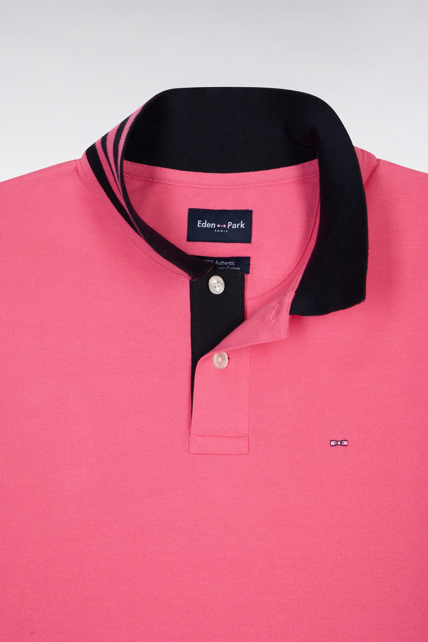 EDEN PARK - STRETCH COTTON PIQUE POLO SHIRT WITH TRIM - Image 3