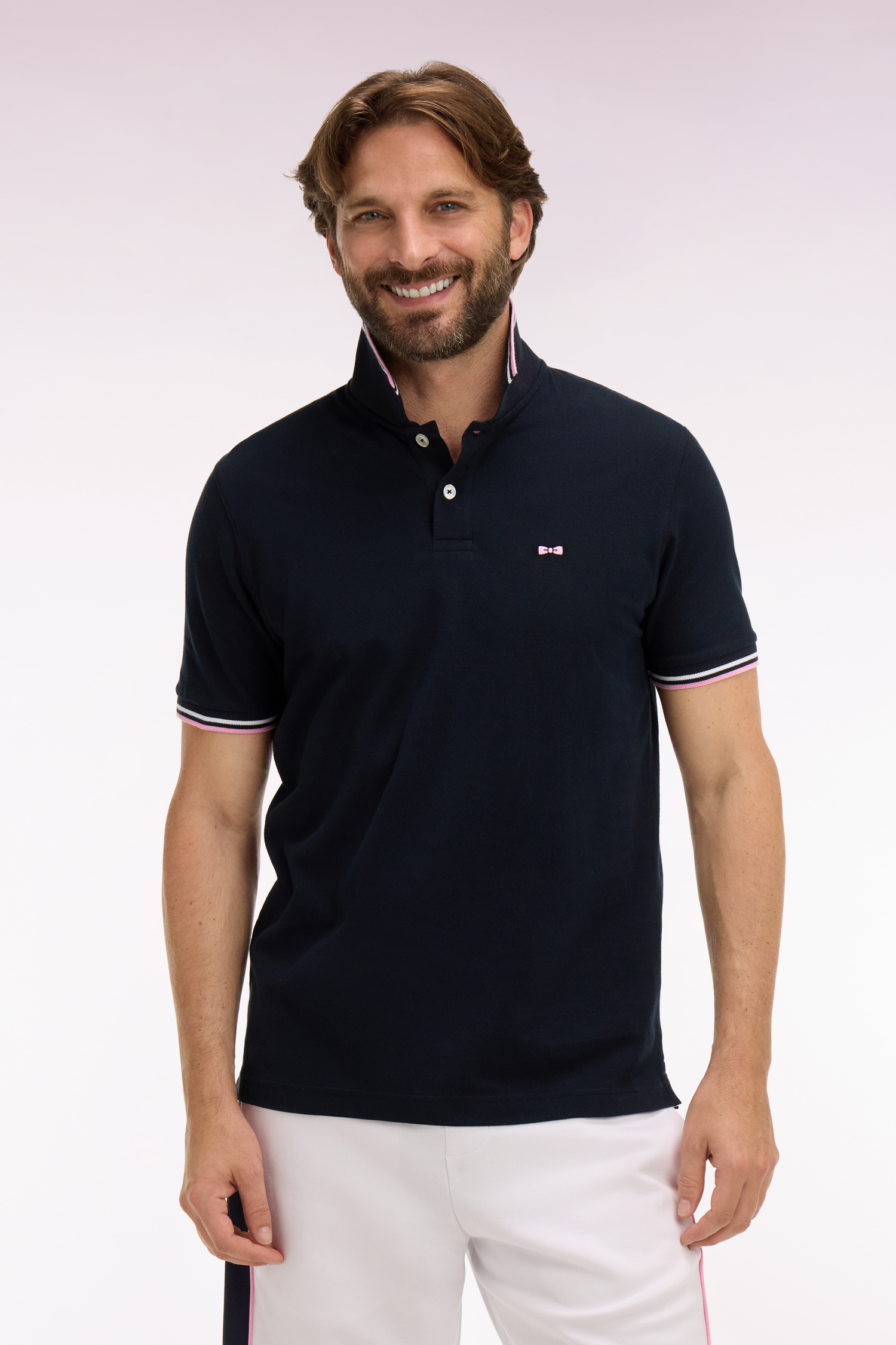 EDEN PARK - COTTON PIQUE POLO SHIRT WITH TRIM - Image 1