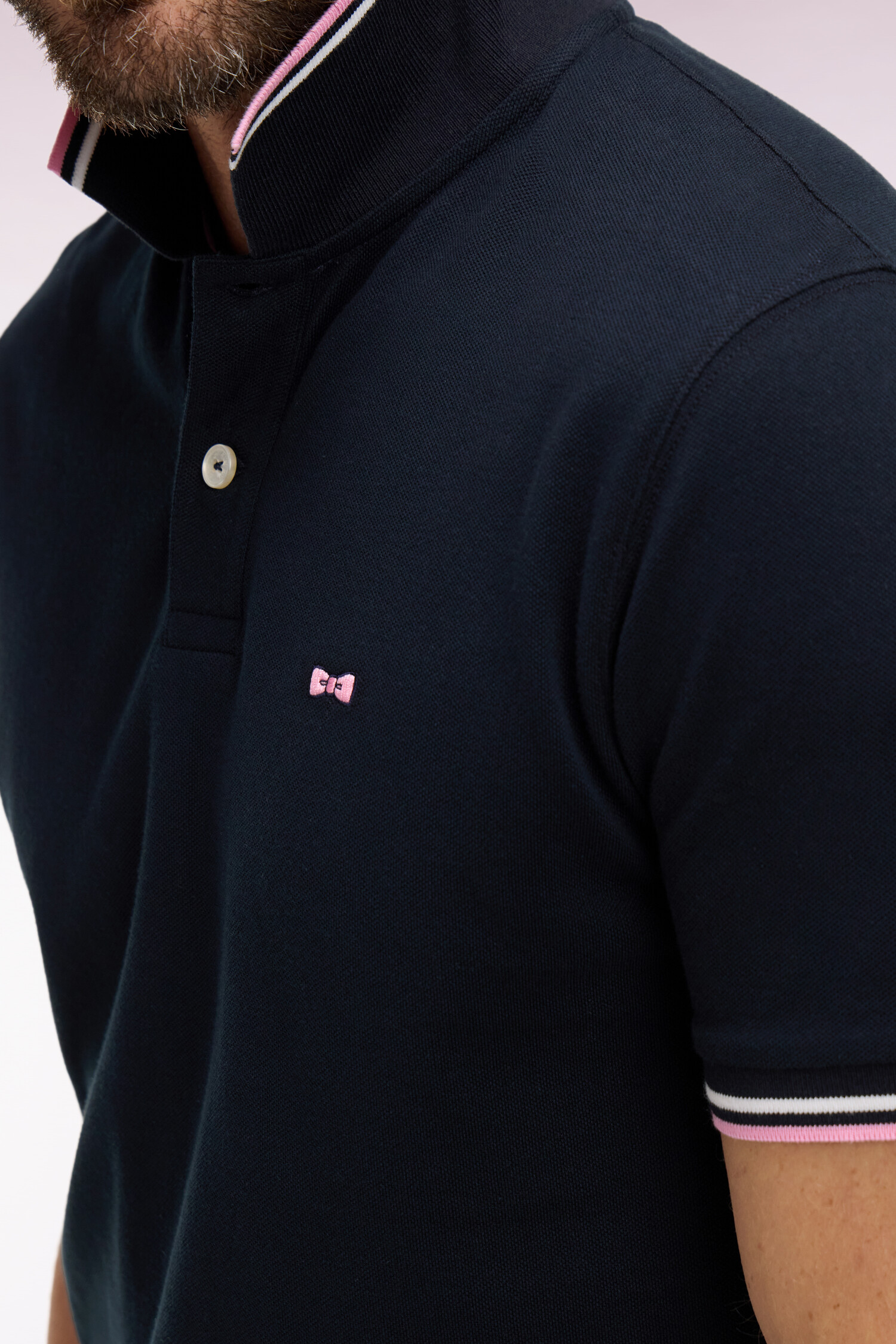 EDEN PARK - COTTON PIQUE POLO SHIRT WITH TRIM - Image 3