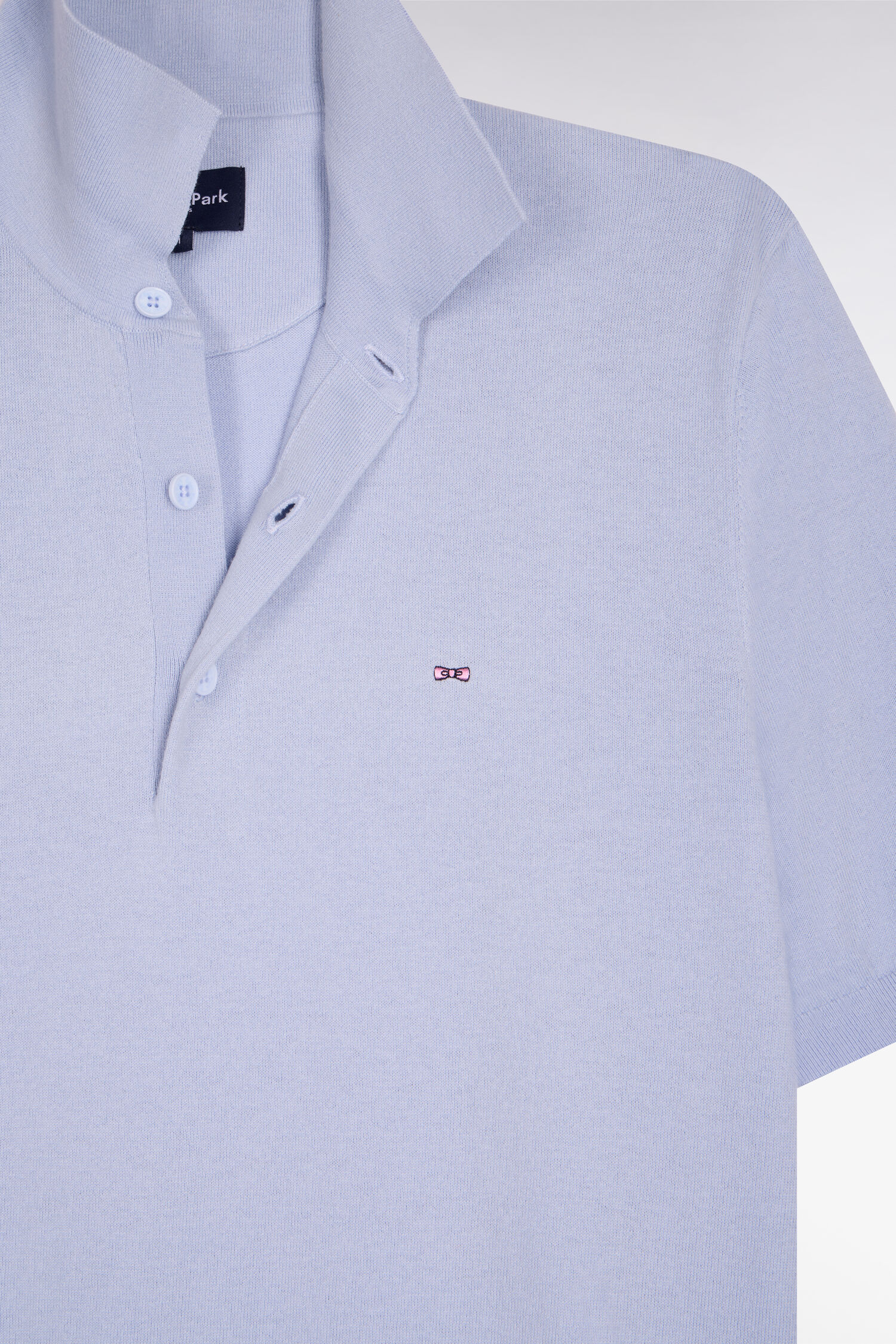 EDEN PARK - COTTON & SILK BLEND KNIT POLO SHIRT - Image 10