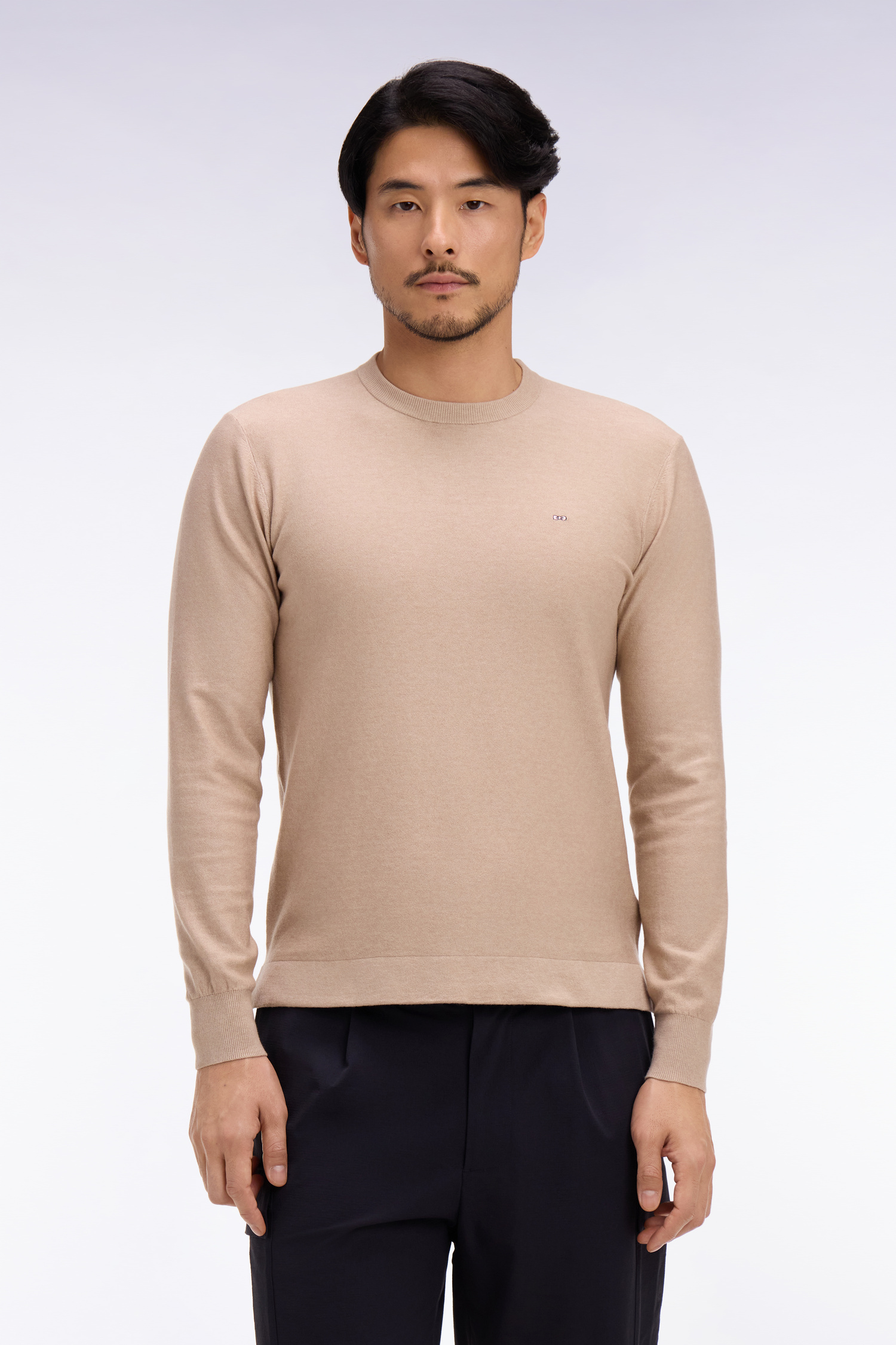 EDEN PARK - COTTON & LYOCELL BLEND CREW NECK JERSEY - Image 6