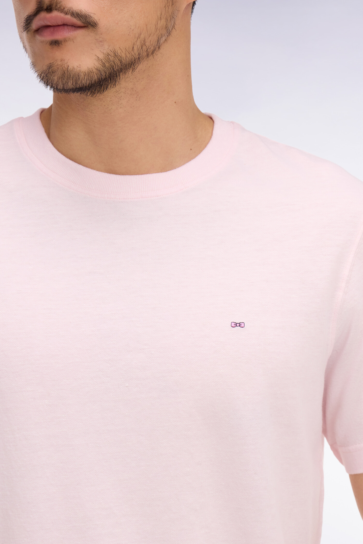 EDEN PARK - COTTON & LINEN BLEND T SHIRT - Image 6