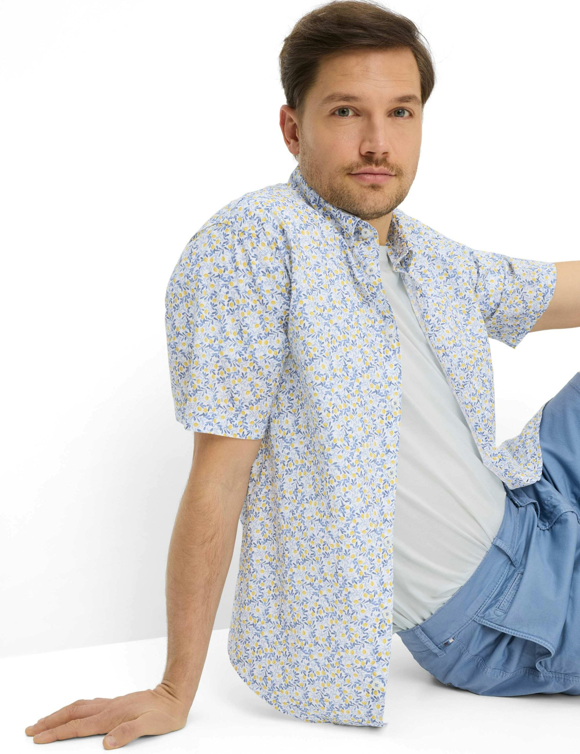 BRAX – SHORT SLEEVED COTTON SHIRT - Image 1