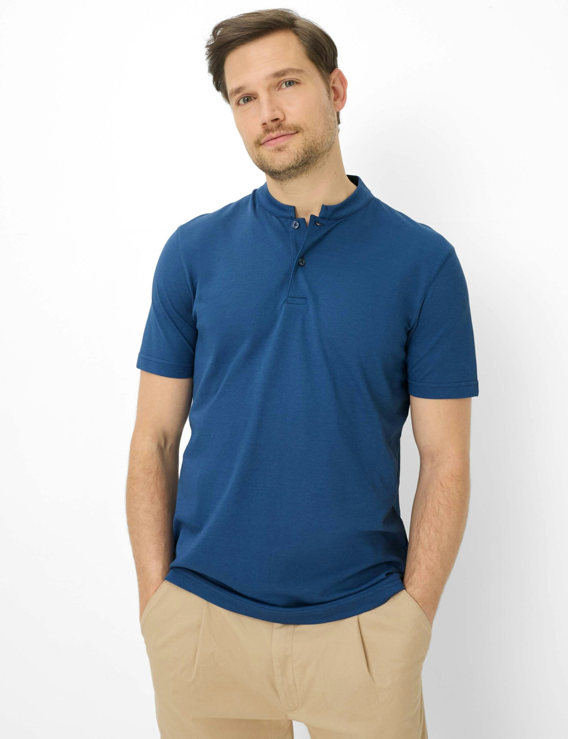 BRAX – ULTRALIGHT STAND UP COLLAR POLO SHIRT - Image 1