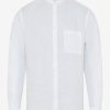 BRAX – LINEN SHIRT WITH RAISED COLLAR - Thumbnail Image 3